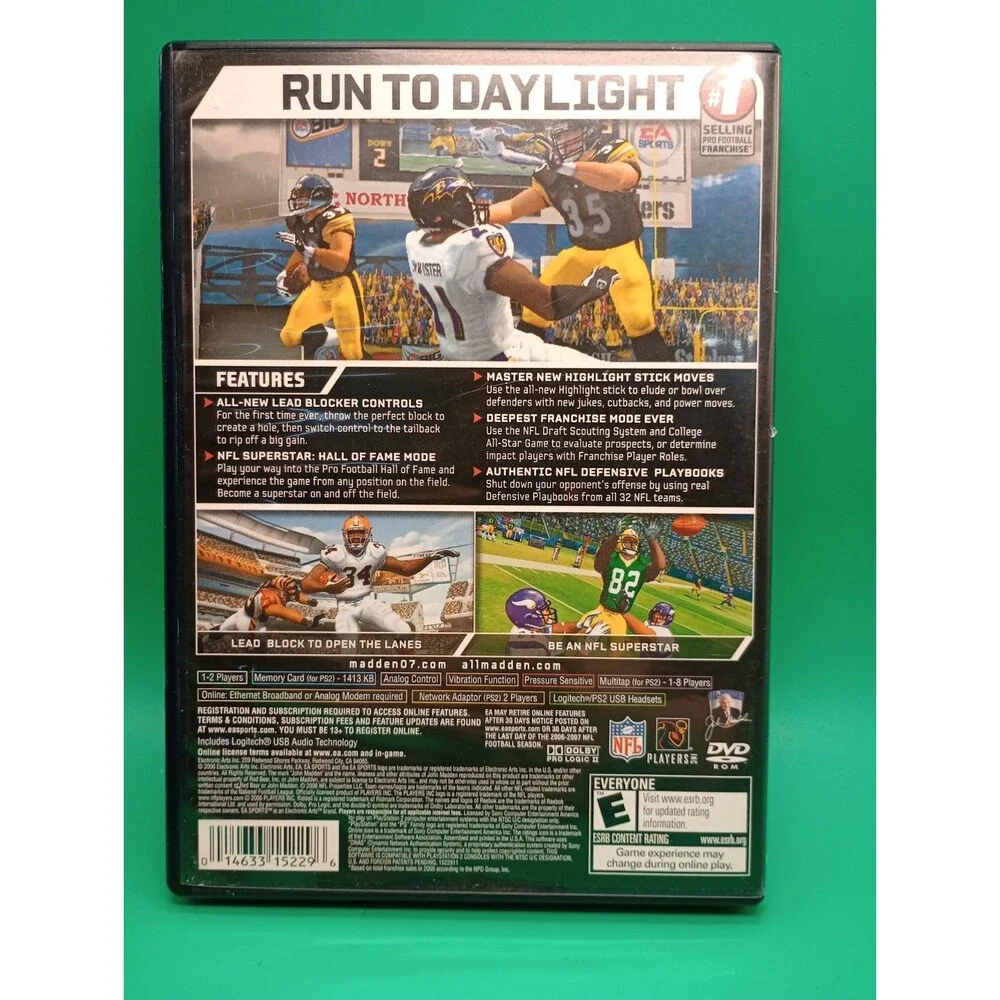Ea Sports Nfl Madden PlayStation 2 Dvd Game